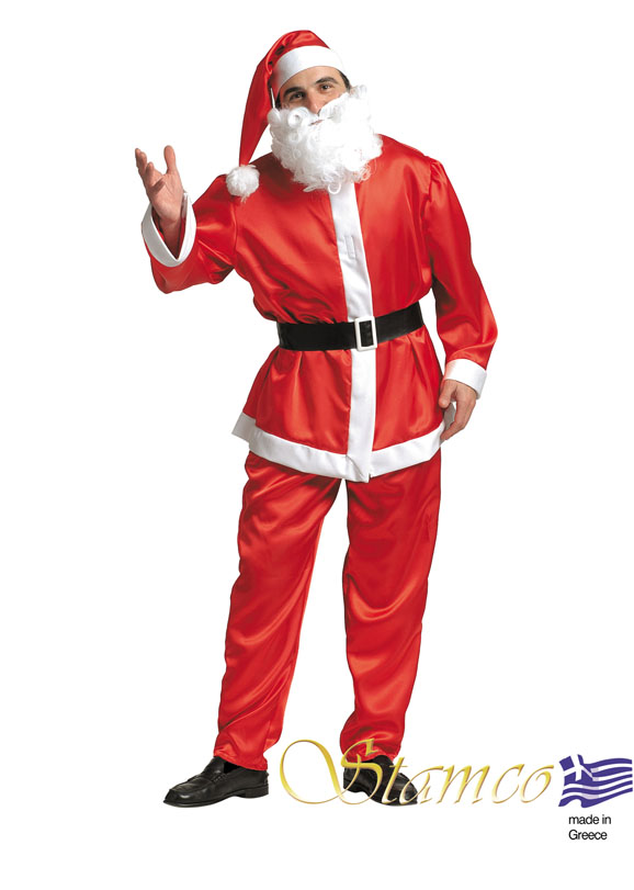 Costume Satin Santa Claus