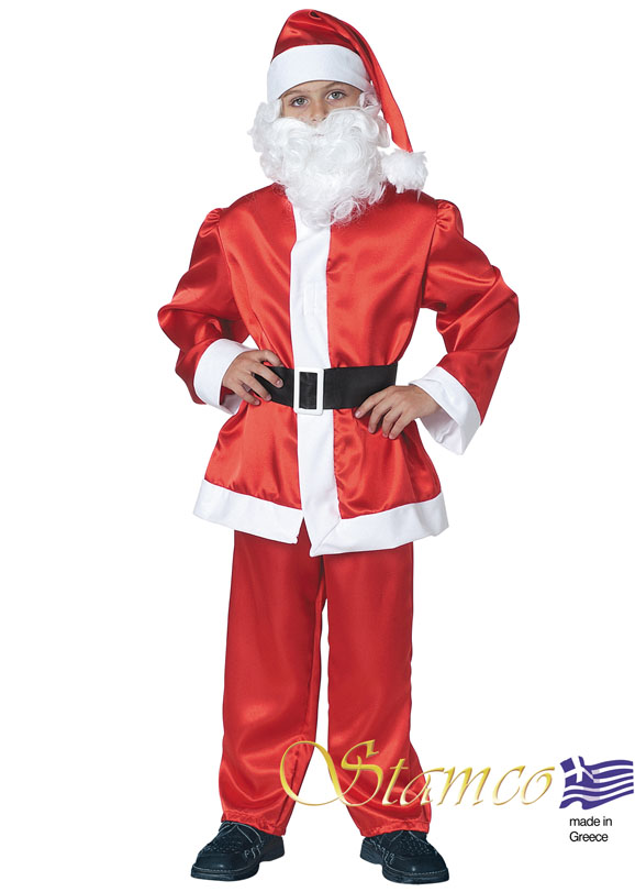 Costume Satin Santa Claus